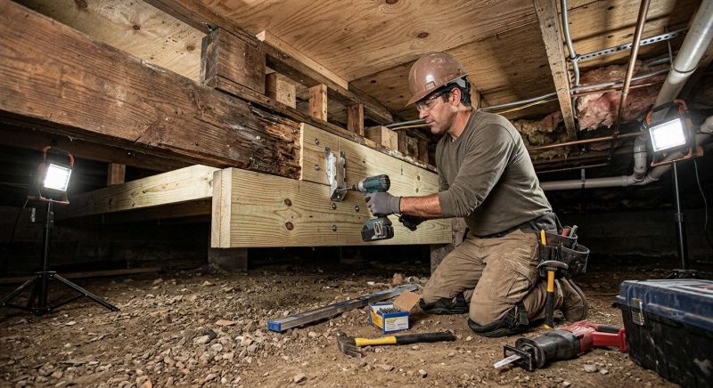 Floor Joist Repair in Kansas City, KS