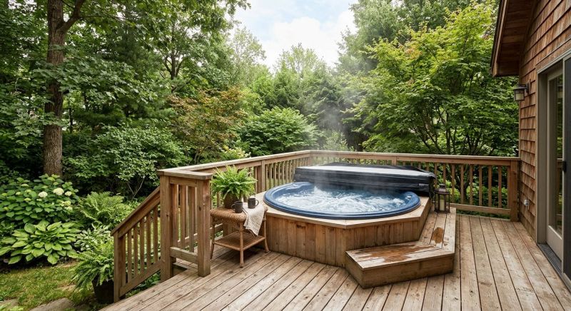 Hot Tub Deck Construction in Stamford, CT