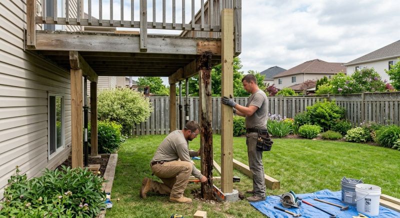 Rotten Column Replacement in Seattle, WA