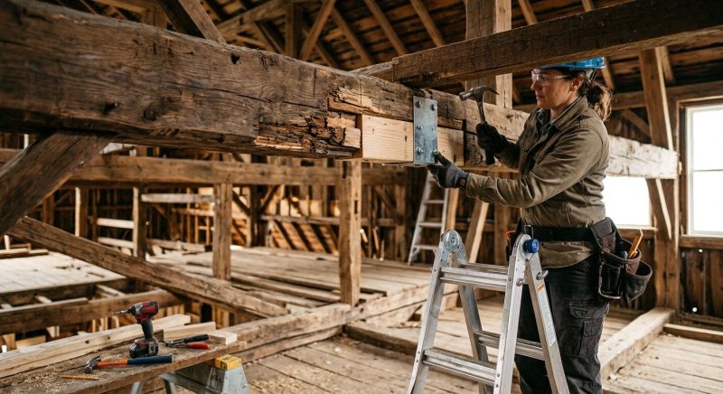 Wood Beam Replacement in Wilmington, NC